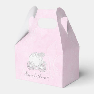 Cajas de regalos de fiesta rosadas del carruaje de