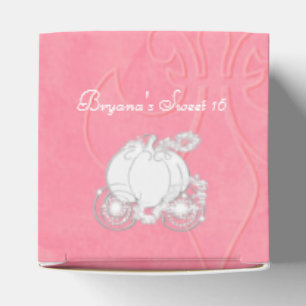 Cajas de regalos de fiesta rosadas del carruaje de
