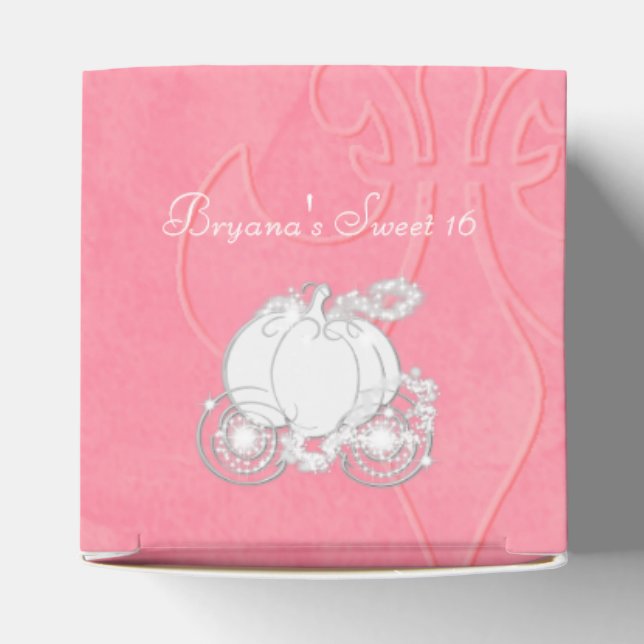 Cajas de regalos de fiesta rosadas del carruaje de (Parte superior)