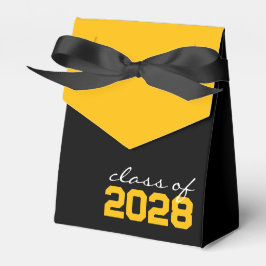 Cajas de regalos de graduación de negro y dorado