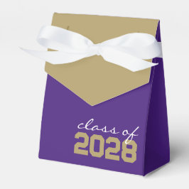 Cajas de regalos de graduación Purple & Gold