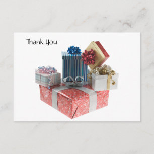 Cajas de regalos de tarjetas de agradecimiento