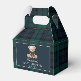 Cajas de regalos para baby shower con oso de peluc