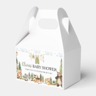 Cajas de regalos para baby shower de animales del