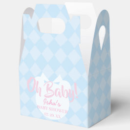 Cajas de regalos para baby shower de osito con cin