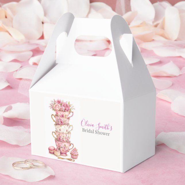 Cajas de regalos para desayuno nupcial de té (Boda)
