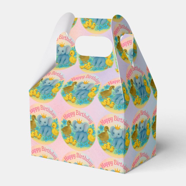 Cajas de regalos para fiesta de cumpleaños de niño (Reverso)