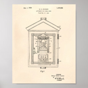 Cajas de señalización 1924 Arte de patentes - Pepe