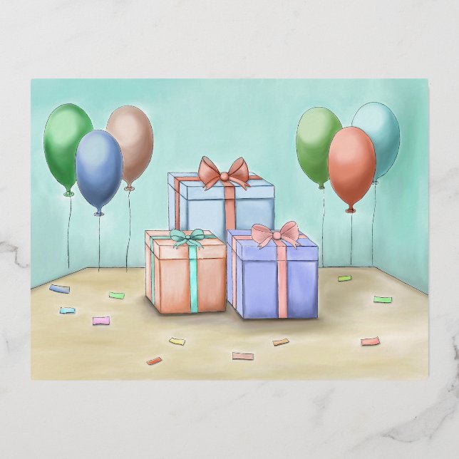 Cajas de tarjetas de cumpleaños (Anverso)