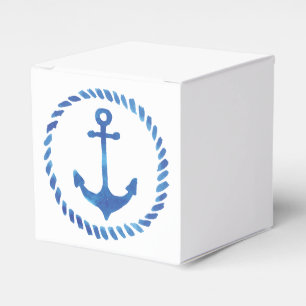 Cajas del favor del ancla de la acuarela