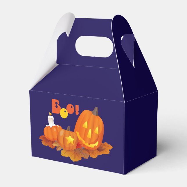 Cajas divertidas Jack O'Lanterns de Halloween (Front Side)
