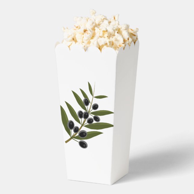 Cajas elegantes de papel con temática de oliva (apareció)