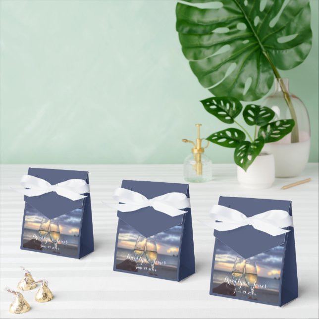 Cajas Favoras De La Boda De La Playa (Múltiple)