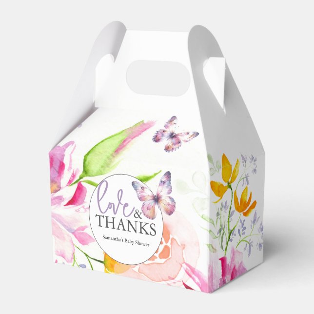Cajas favoritas Baby Shower Morple Butterflies (Front Side)