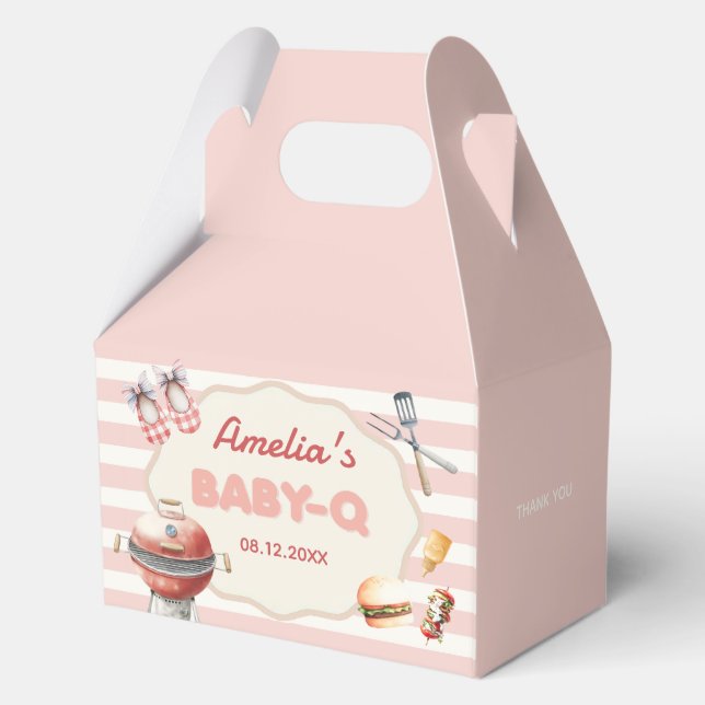 Cajas favoritas Baby Shower Pink Baby-Q (Anverso)