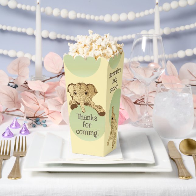 Cajas favoritas de Baby Shower para elefantes (Boda)