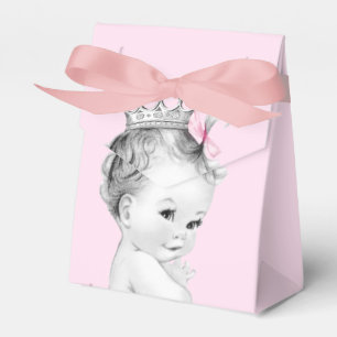 Cajas favoritas de Baby Shower para princesas rosa