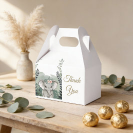 Cajas favoritas de Baby Shower para un Elefante Sa