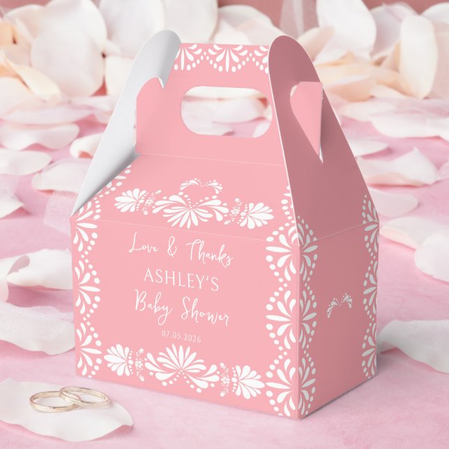 Cajas favoritas de Baby Shower rosa Cielito lindo  (Boda)
