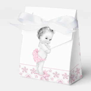Cajas favoritas de Baby Shower rosadas adorables