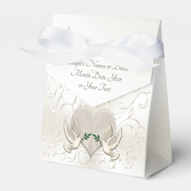 Cajas favoritas de boda personalizadas, favores de (Front Side)
