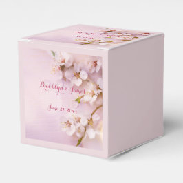 Cajas favoritas de bodas de cerezo rosa