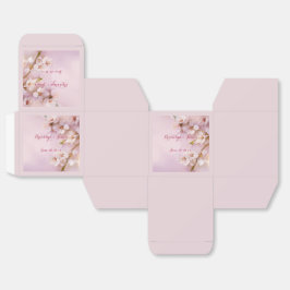 Cajas favoritas de bodas de cerezo rosa