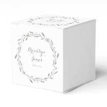 Cajas favoritas de bodas elegantes corona floral g