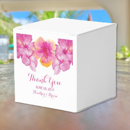 Cajas favoritas de bodas florales de hibiscus cepi
