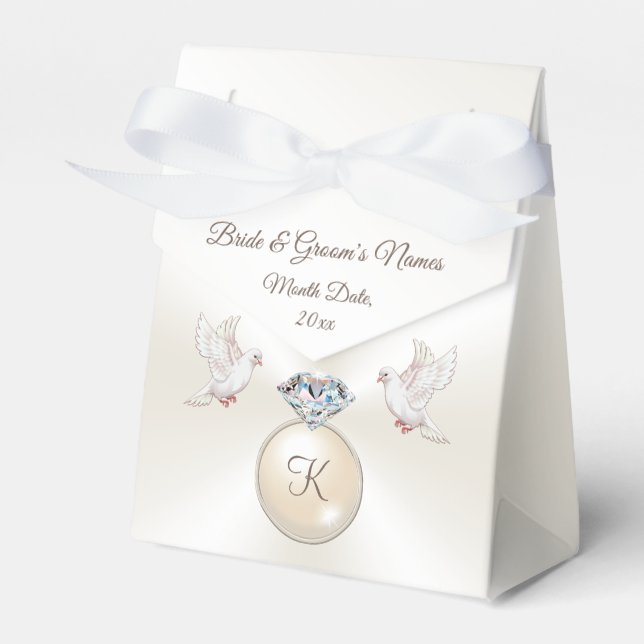 Cajas favoritas de bodas personalizadas de diamant (Front Side)