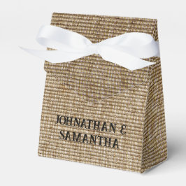 Cajas favoritas de bodas rusticas personalizadas