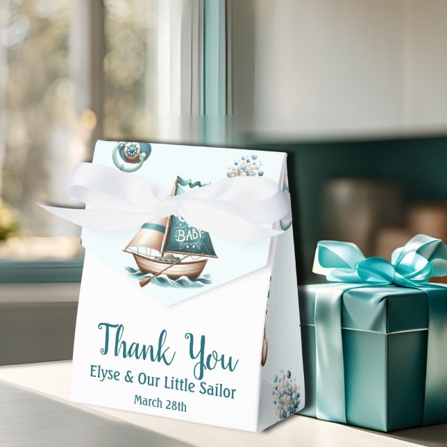 Cajas Favoritas De Bolsas De Regalo Para Bebé ("Oh, Baby" Baby Shower Thank You Gift Bag)