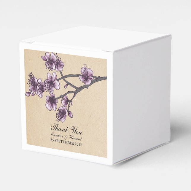 Cajas favoritas de cerezos de color morado (Costado Anverso)