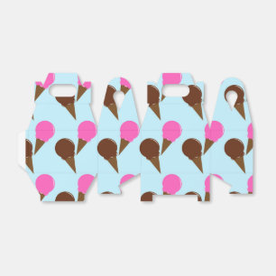 Cajas favoritas de crema de helado de chocolate y