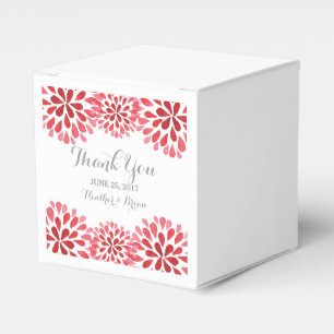 Cajas Favoritas de Crisantemo de color rojo