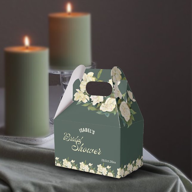 Cajas favoritas de ducha con flores blancas elegan (Subido por el creador)