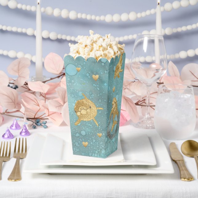 Cajas favoritas de ducha de delfín dorado (Boda)