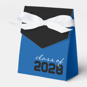 Cajas favoritas de graduación azul y negro