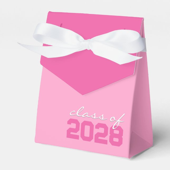 Cajas favoritas de graduación de dos tonos rosados (Front Side)
