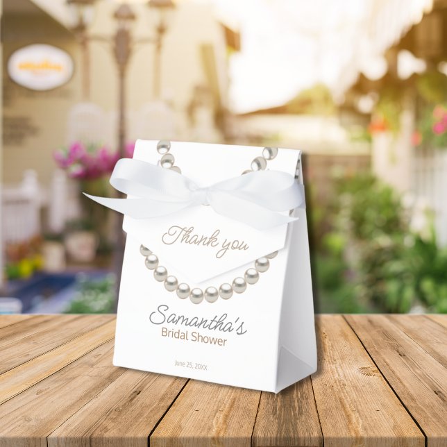 Cajas favoritas de la ducha elegante Pearl Bridal (Subido por el creador)