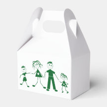 Cajas favoritas de la familia de figuras de palo