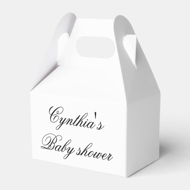 Cajas favoritas de la fiesta personalizado Baby Sh (Front Side)