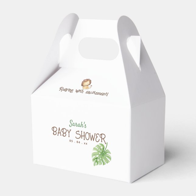 Cajas favoritas de la jungla de Baby Shower Safari (Front Side)
