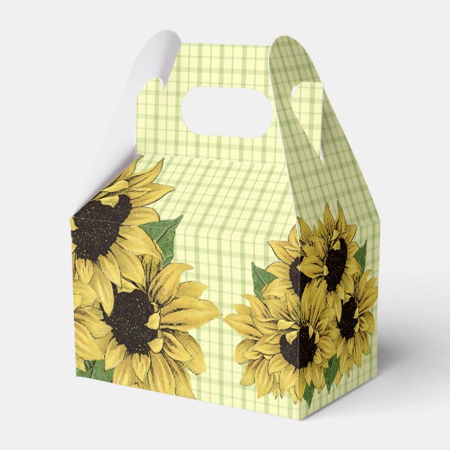 Cajas Favoritas De La Placa Del País Del Girasol (Front Side)