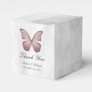 Cajas favoritas de mariposa rosa