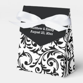 Cajas favoritas de matrimonio de damasco floral bl