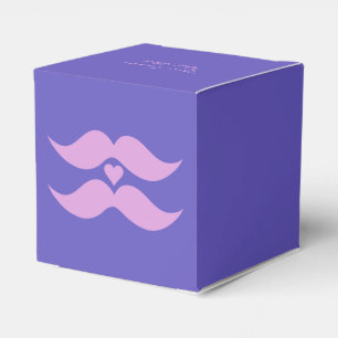 Cajas favoritas de personalizado de Mustaches Rosa