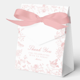 Cajas Favoritas De Postres Florales De Toile Rosa