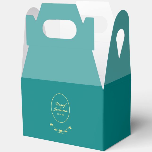 Cajas favoritas de Rosa verde azuladas (Abierto)