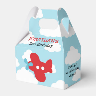 Cajas favoritas del avión (azul y rojo)